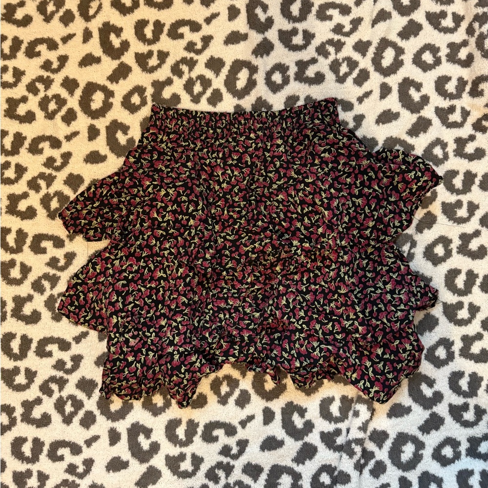 Floral Ruffle Skirt